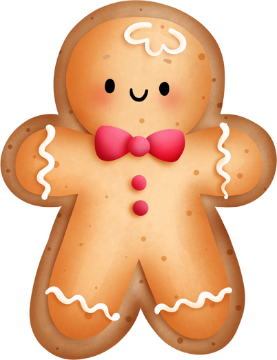 gingerbread christmas cookie illustration