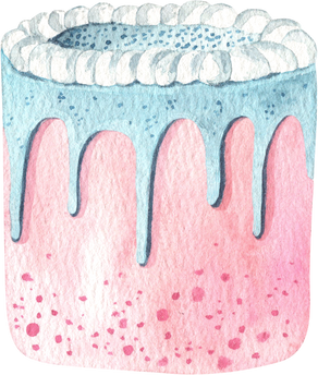 Sweet Cake Watercolor